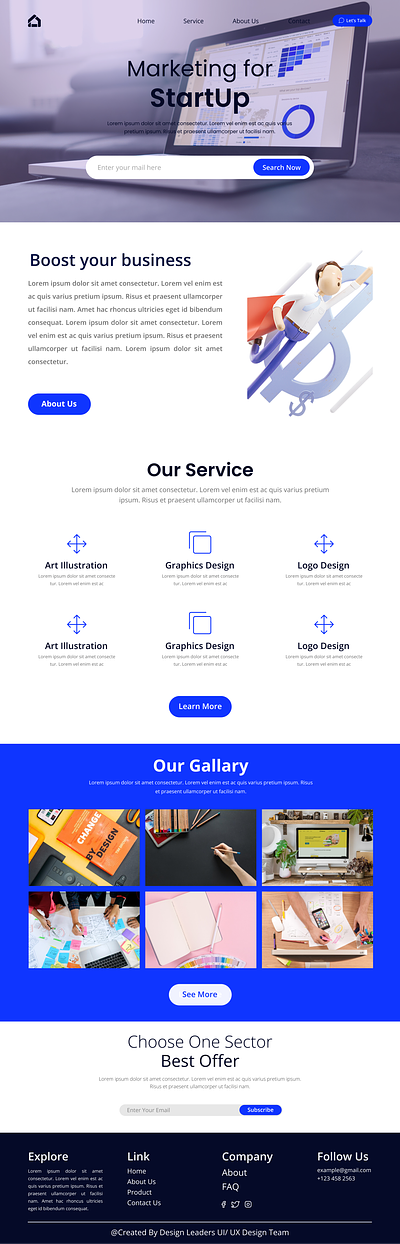 Marketing Website UI UX Design design