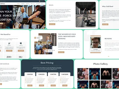 KOUDSTAAL - Landing Page Redesign fitness website gym website homepage landing landing page ui design ui ux ui ux designer web design web page website website redesign website ui
