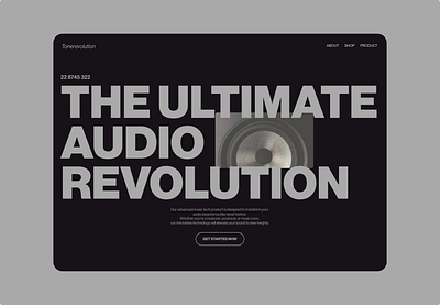 Tonerevolution web music music website ui ui design uiuxdesign userinterfacedesign web web design website website design