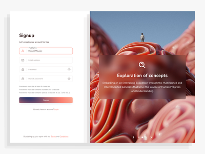 Sign up form #01 design figma ui