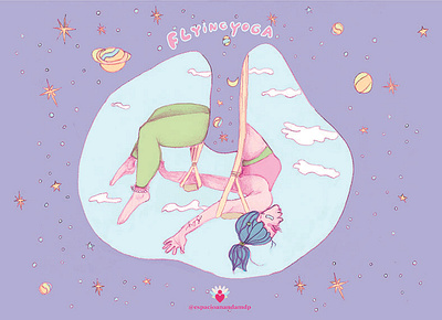 IMAGEN FLYNYOGA PARA ESPACIO ANANDA app design graphic design illustration typography