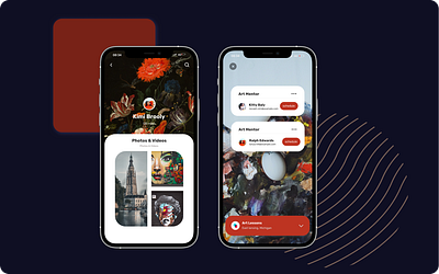 Artify app artist social media ui ux