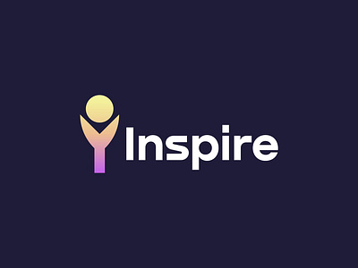 Inspire - Logo Design abstract app icon brand branding creative digital dutch gradient health care inspirational inspire inspire logo letter logodesign logos modern motivation saas visual identity