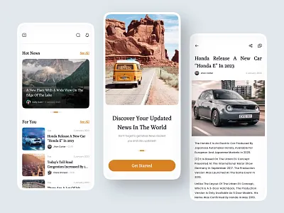 News ~ Mobile Apps branding design illustration logo ui uidesign uiux ux uxdesign vector