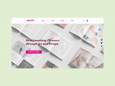 Vagina-nomics art direction branding editorial design illustration ui ux web design wix