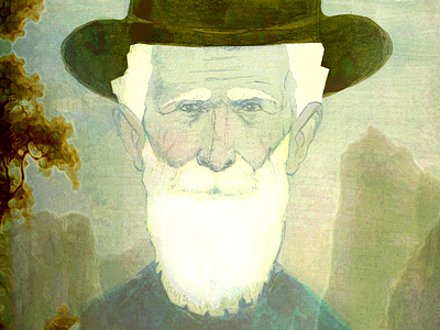 A Man & His Valley Cover book bookcoverdesign branding caricature climate change coverdesign design environmentalist face graphic design illustration john muir layout likeness national park national parks nature portrait printdesign publishing