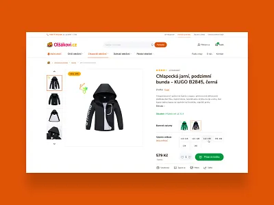 Olsakovi.cz ecommerce shop shoptet theme ui ui design