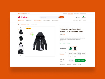 Olsakovi.cz ecommerce shop shoptet theme ui ui design