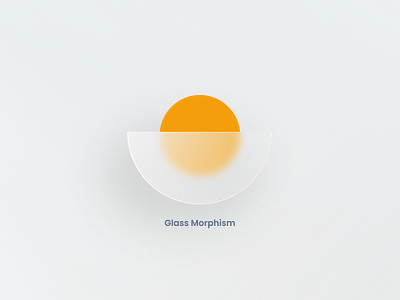 Glassy - Moon design glass morphisom illustration shadow ui ux