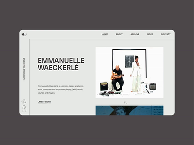 Emmanuelle Waeckerlé branding development ui ux web design wordpress
