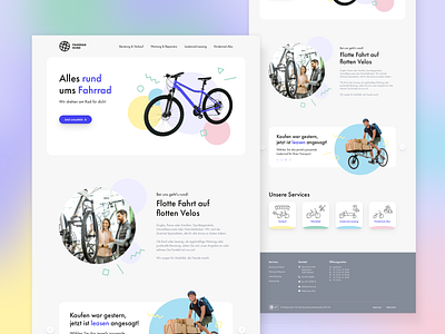 Bike Shop Website — Fahrrad Rund bicycle bike bike shop mobile responsive retail shop web design