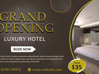 Luxury Hotel Banners designs, themes, templates and downloadable ...