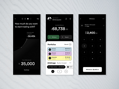 Trading App Concept design mobile product design ui