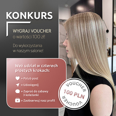 Social Media Post - Salon Fryzjerski beauty beautysalon hair hairsalon post posts socialmedia