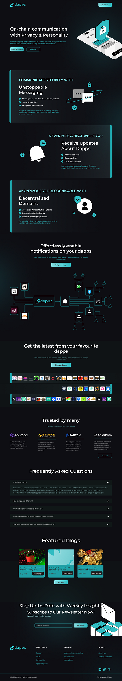 Dapps redesign button figma flow chart glass effect landing page mobile design uiux design website design