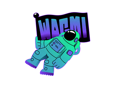 WAGMI! - Solana Sticker 2d after effects animation app branding crypto design illustration motion design solana sticker web3