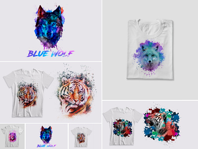 Watercolor T Shirt Design designs, themes, templates and
