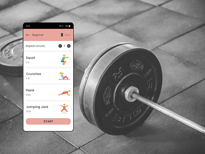 Daily UI, Day 62: Workout of the Day dailyui design graphic design ui ux