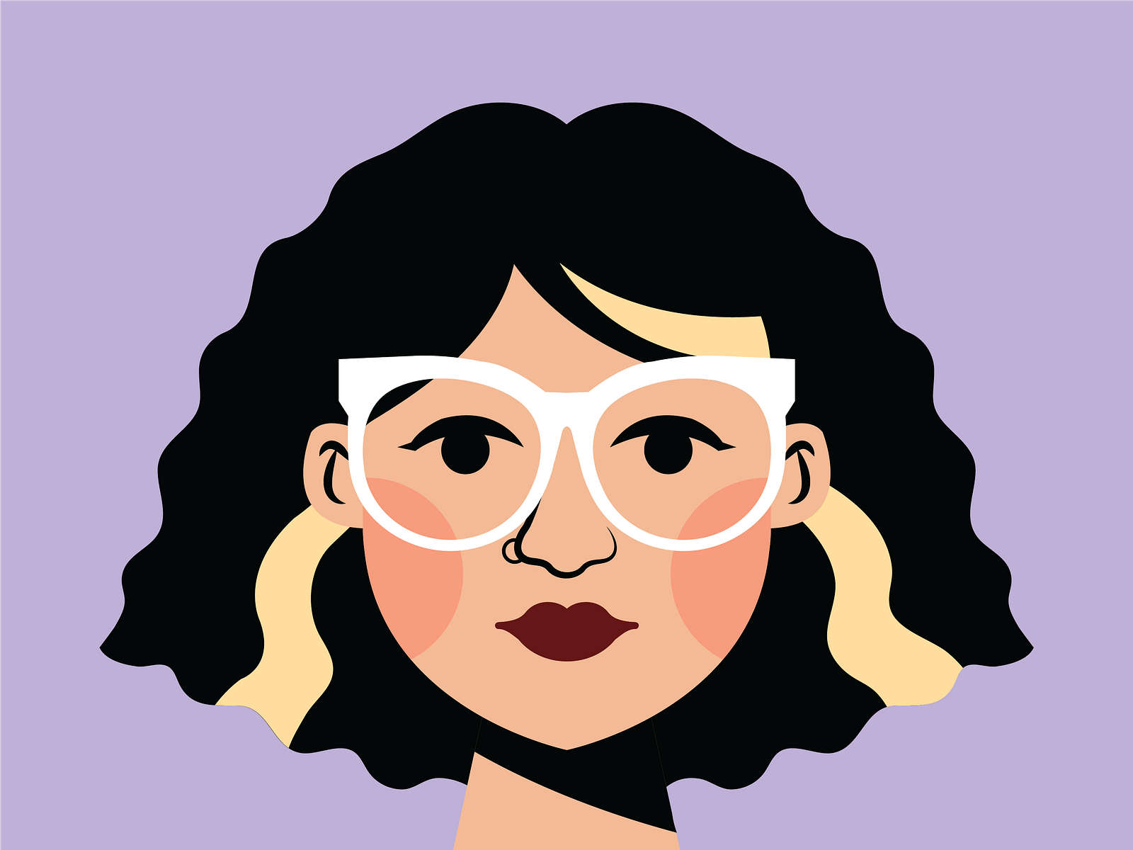 A new year, a new avatar. by Nina Sanchez on Dribbble