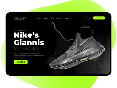 WearIT Landing page best ui branding dashboard design graphic design illustration landing page landingpage logo minimal minimal ui simple ui ui ux vector