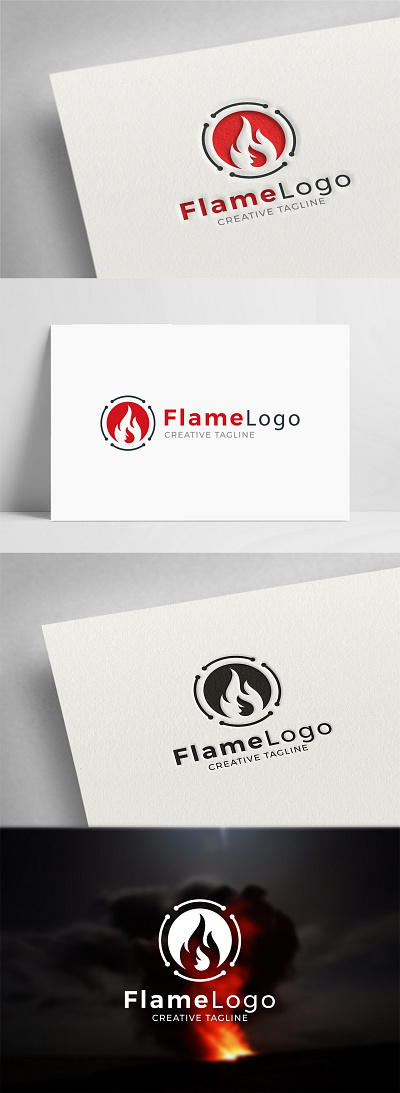 Flame Logo branding flame logo logo typography vector