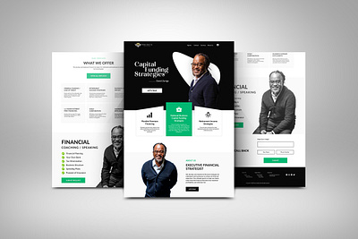 Capital Funding Website Template Design in Figma app design figma financial website graphic design landing page modern template design ui ux web design website design