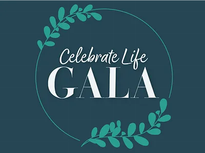 Celebrate Life Gala Logo branding gala logo