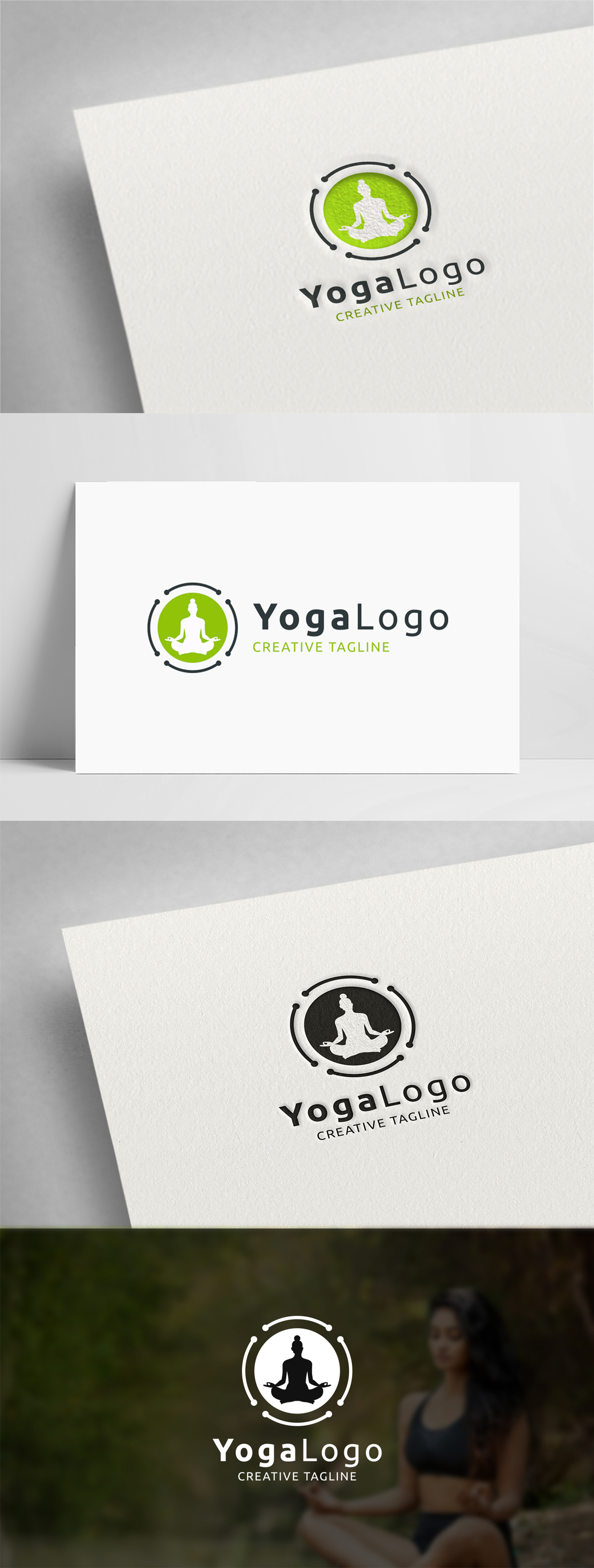 Yoga Logo branding gym logo illustration logo meditation