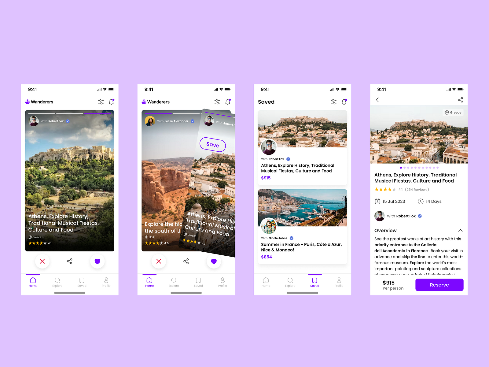 Wanderers - Travel app by Hamza Darhem on Dribbble