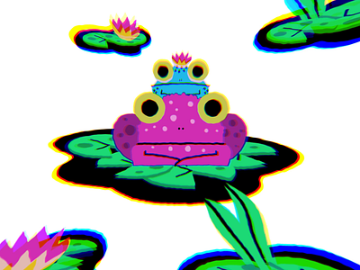 jumpy froggos after effects animation character design design frog frogs illustration jump jumping frog motion pond