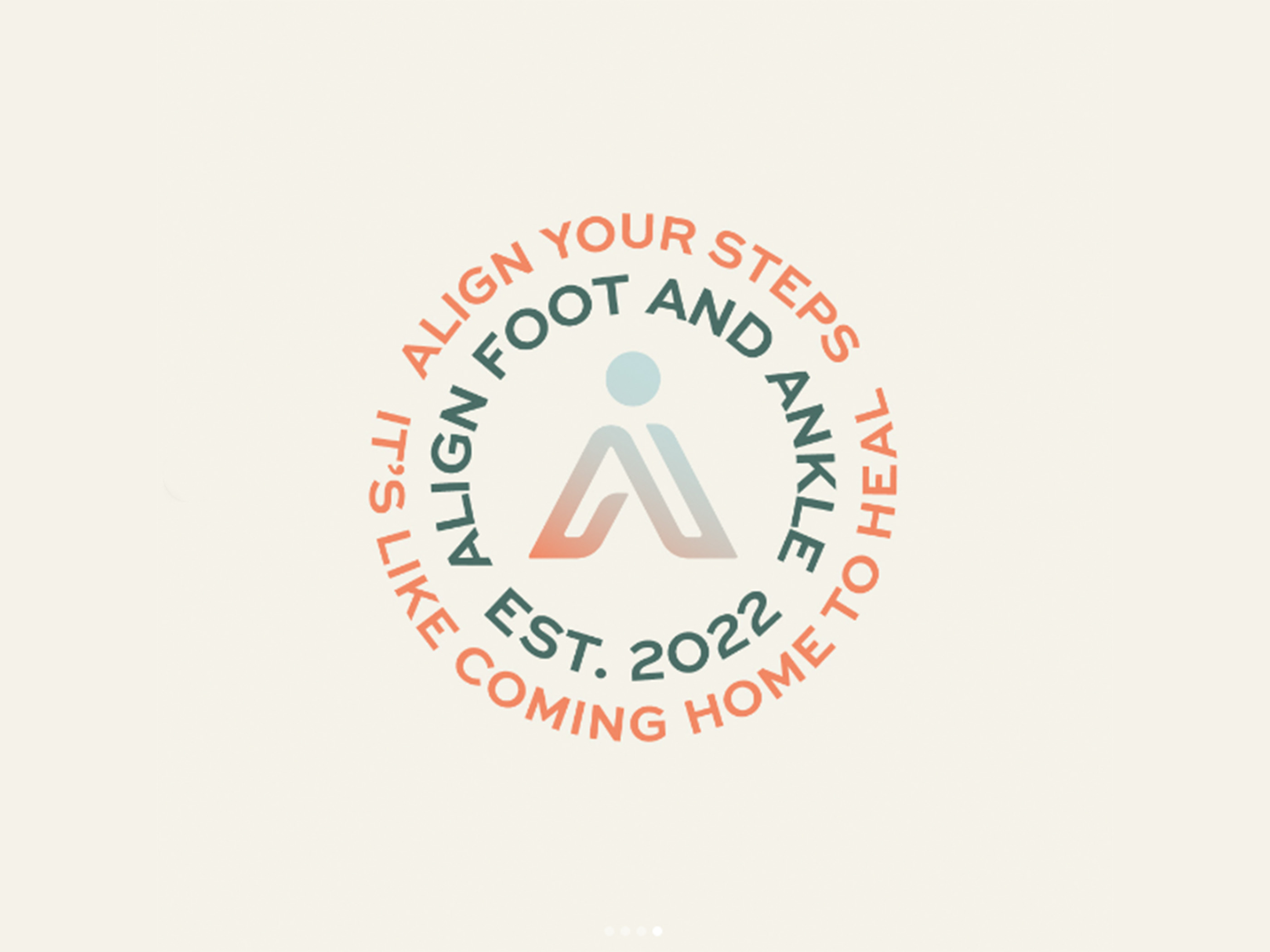 Align Foot & Ankle brand brand assets branding design gradient graphic design illustration logo logo design