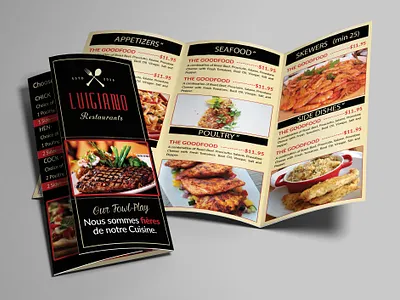 Check out our brand-new restaurant brochure design! broucher