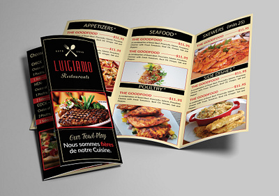 Check out our brand-new restaurant brochure design! broucher