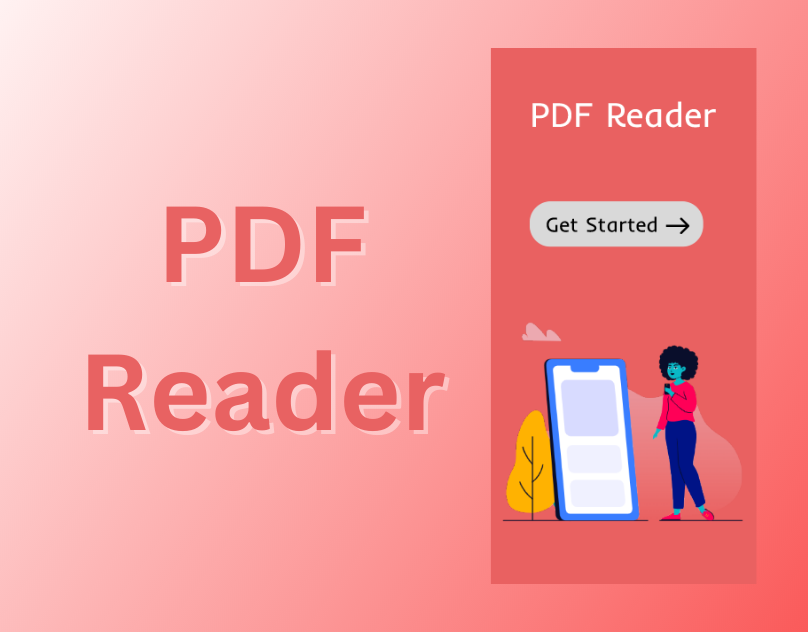 PDF Reader app design ui