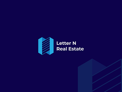 Letter N Real Estate Logo branding design graphic design icon illustration logo minimalistic real estate logo vector