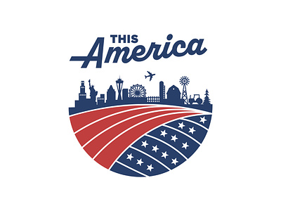 This America Logo Design branding design graphic design illustration logo typography vector