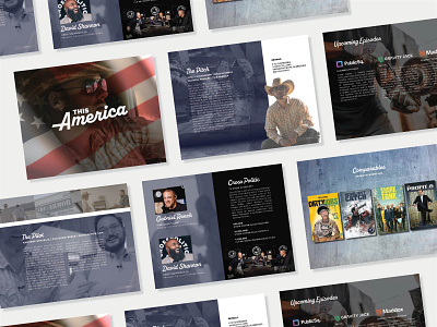 This America Series Pitch Deck Layout Design branding design graphic design logo typography vector