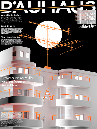 BAUHAUS 𝕻𝕺𝕾𝕿𝕰𝕽 𝖁𝕴𝕾𝖀𝕬𝕷 albumart design graphic design illustration poster poster design poster visual render