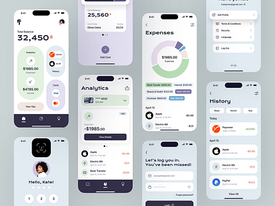 FinTrack - Fintech mobile app by Ilya Kolesnikov🤘🏻💎 on Dribbble