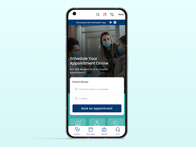 OnlineMediCare appointment design doctor health hospital product ui ux