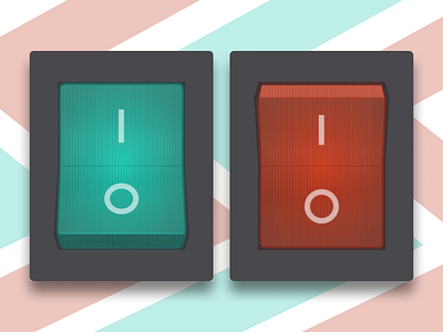 On/Off Switch Illustration dailyui design graphic design illustration ui ux