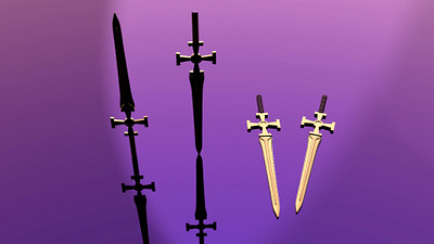 Sword Game Asset 3d 3dmodel 3dmodeling animation arnoldrender autodeskmaya gameasset keyshot lowpoly lowpolyasset maya rendering