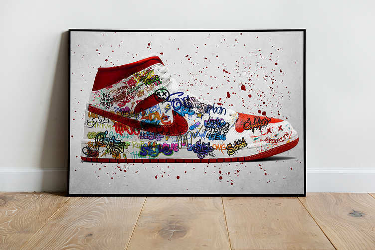 Graffiti Sneakers Art by Boss Creative on Dribbble