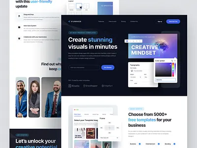 Web Builder Landing Page - VIUMAKER ✨ branding builder website convert creator design templates design tools editing minimalist saas saas landing page saas website template template builder template website tools ui ux web builder web design website