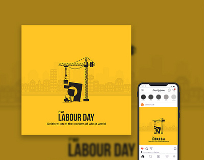 Happy Labor Day Post design For Turtle Venture Studio. 1st may banner design branding creative design design facebook post design graphic design illustration instagram post design labor day labour day post design social media post design typography unique design vector