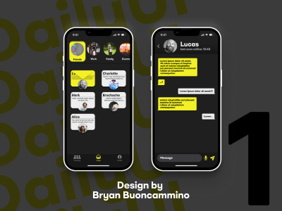 #DailyUI 13 - Direct Messaging app dailyui dailyui13 graphic design typography ui