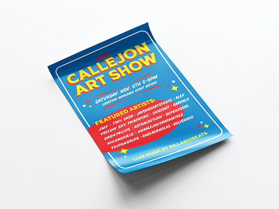 Art Show Flyer Design art art show classic color design event flyer flyer graphic design layout lettering poster promotional sign painter type typography