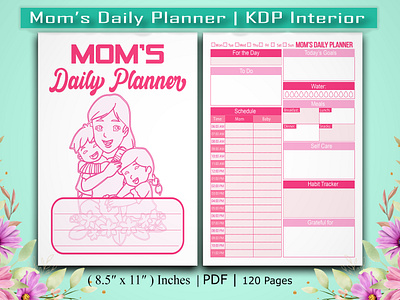 Mom’s Daily Planner | KDP Interior kdp planner