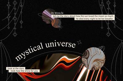 Mystical universe collection branding graphic design illustration line art oneline space universe