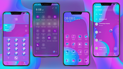 Liquid Gradient (Huawei EMUI Theme) android design graphic design huawei illustration themes